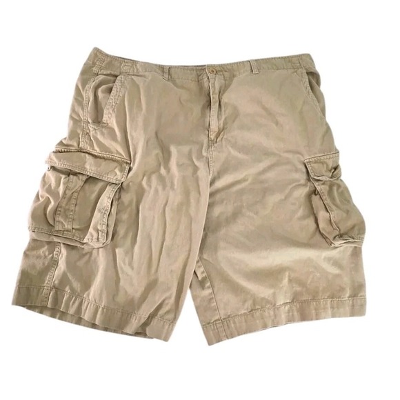 Other - Walnut Creek Mens Khaki Cargo Shorts Size 46 Cotton Big Man Pockets Chino